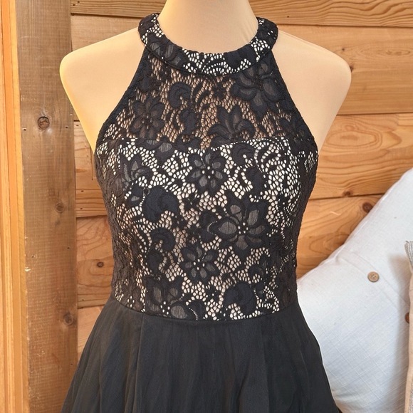 Speechless Black Whimsygoth Lace High Low Dress | Sheer Tulle Prom | Women’s S - Picture 5 of 14